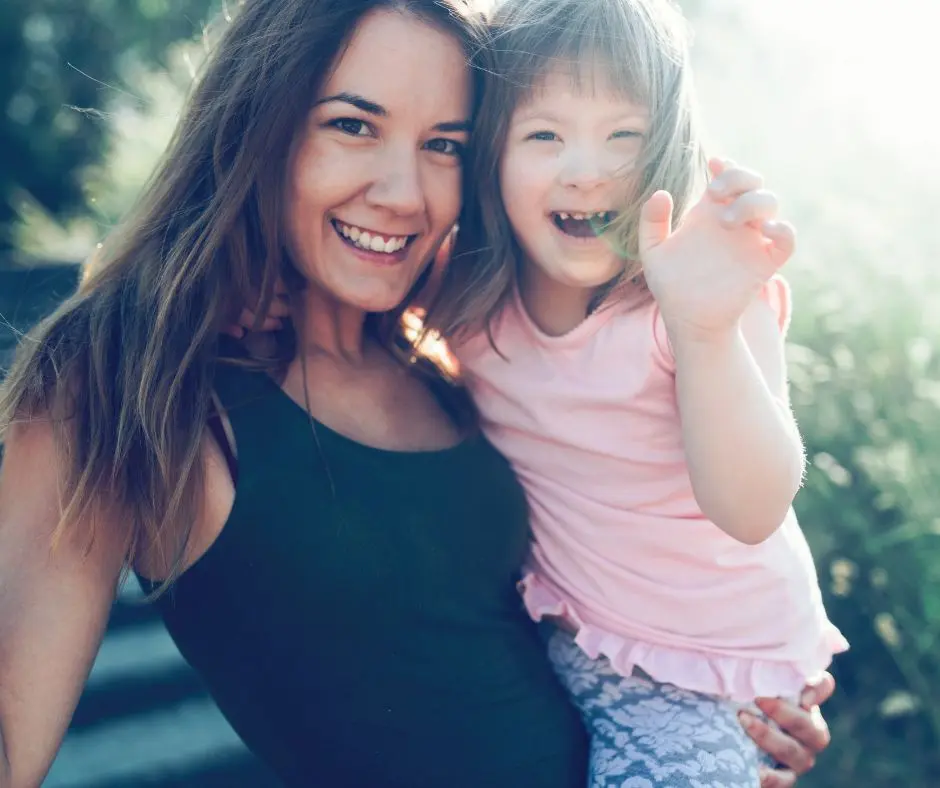 support and special needs: a mother with her daughter with special needs