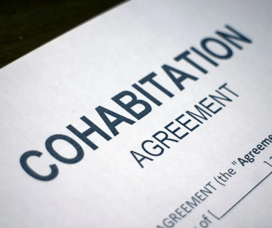 a cohabitation and divorce agreement