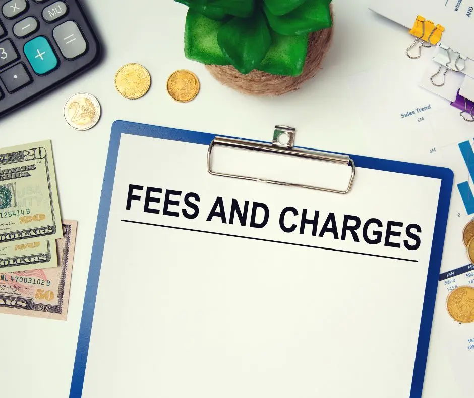 a document on a table with words "fees and expenses" referring to flat fee divorce